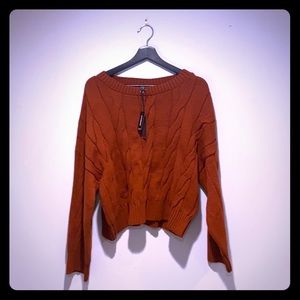 Express / Burn Orange sweater - never worn.